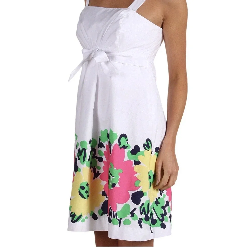NWT‎ Lilly Pulitzer Doodle Bug Daisy Place Dress  Sz 14 Removable Straps Cotton - Picture 3 of 14
